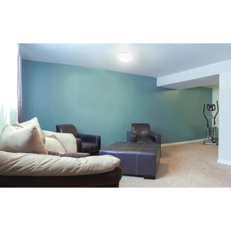 Lithonia Lighting 11-in White Modern/Contemporary LED Flush Mount Light ENERGY STAR, photo 6 of 9