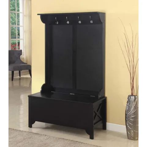 Anna Black 4-Hook Coat Stand