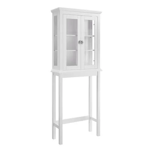 Linon Scarsdale 25.98-in W x 66.93-in H x 10.24-in D Mdf Etageres, photo 2 of 2