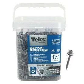 #9 x 1-1/2-in Zinc-Plated Zinc-Plated Self-Drilling Roofing Screws