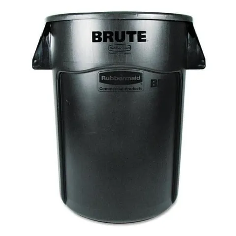 Brute 44-Gallon Black Plastic Touchless Trash Can