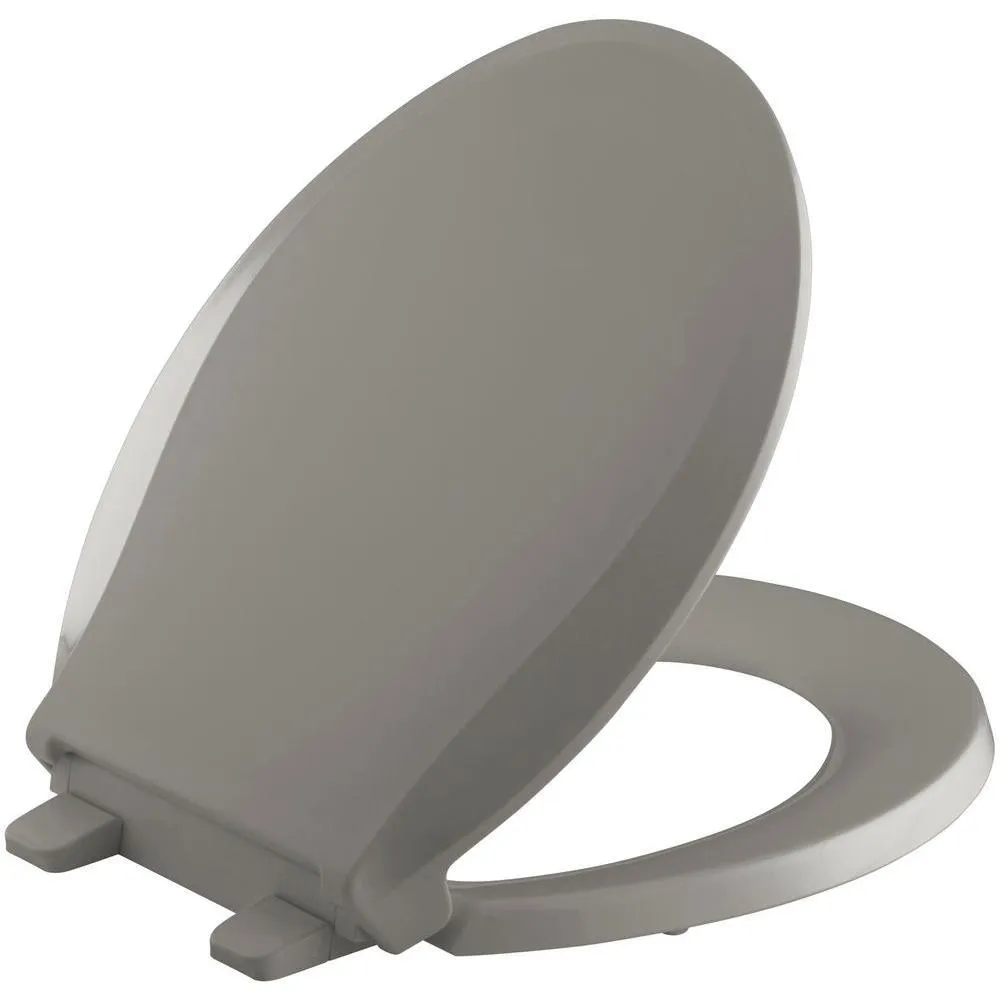 Cachet Quiet-Close Round Closed Front Toilet Seat with Grip-Tight Bumpers in White, photo 17 of 18