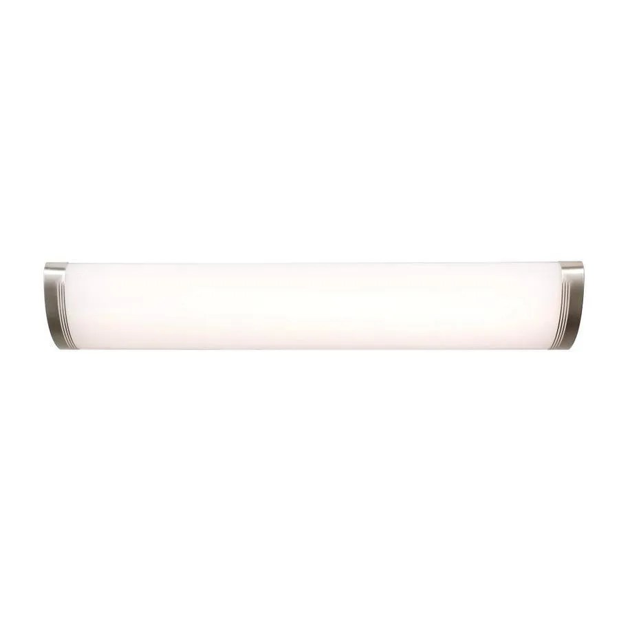 Good Earth Lighting Manhattan 48-in Brushed Nickel Transitional LED Flush Mount Light ENERGY STAR, photo 3 of 7