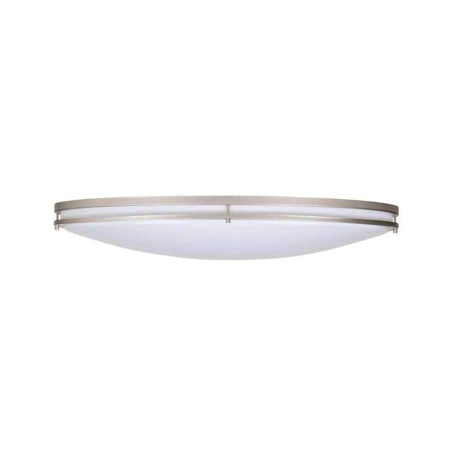 Good Earth Lighting Jordan 32-in Brushed Nickel Transitional LED Flush Mount Light ENERGY STAR, photo 2 of 7