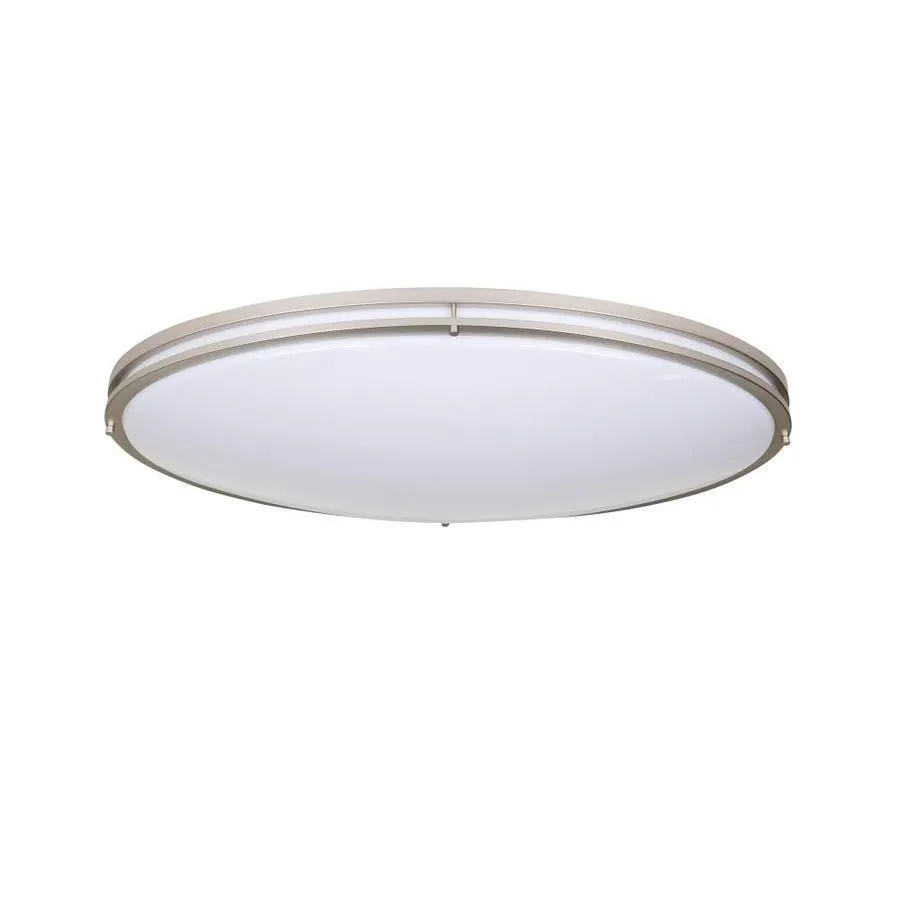 Good Earth Lighting Jordan 32-in Brushed Nickel Transitional LED Flush Mount Light ENERGY STAR, photo 3 of 7