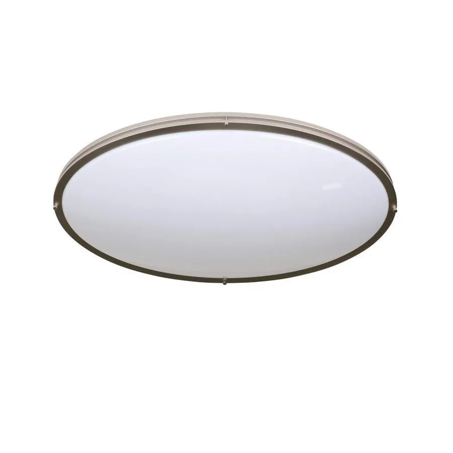 Good Earth Lighting Jordan 32-in Brushed Nickel Transitional LED Flush Mount Light ENERGY STAR, photo 4 of 7