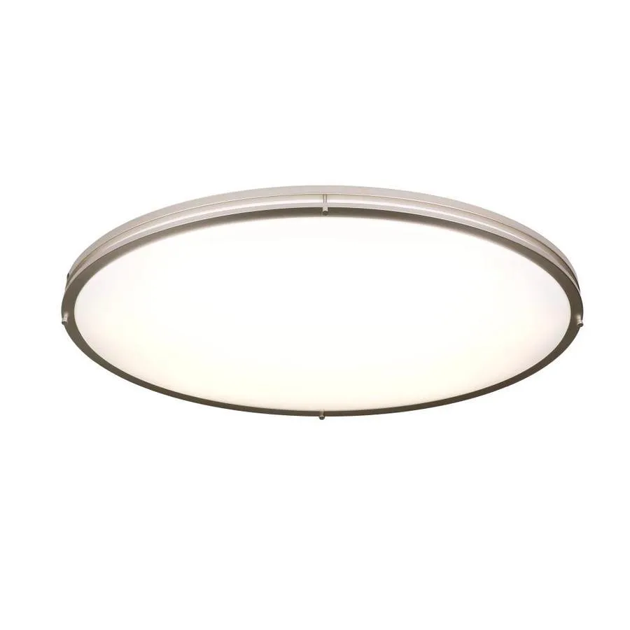 Good Earth Lighting Jordan 32-in Brushed Nickel Transitional LED Flush Mount Light ENERGY STAR, photo 5 of 7