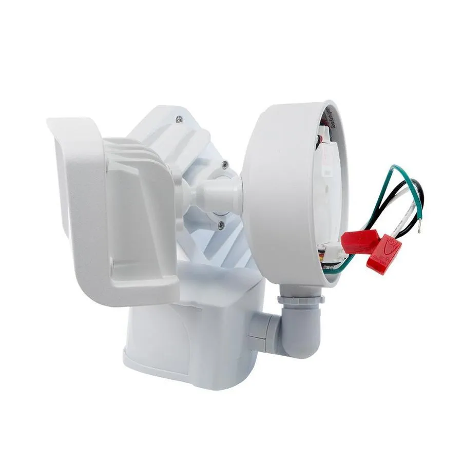 Good Earth Lighting 240-Degree 2485-Lumen Dual Detection Zone White Hardwired Integrated LED Motion-Activated Flood Light with Timer, photo 3 of 5