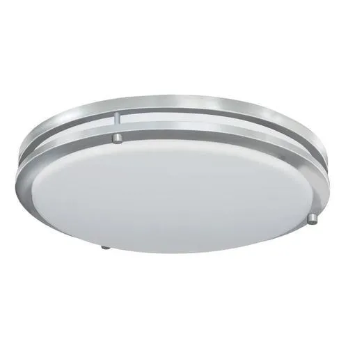 Good Earth Lighting Jordan 17-in Satin Nickel Transitional Flush Mount Light ENERGY STAR, photo 2 of 2