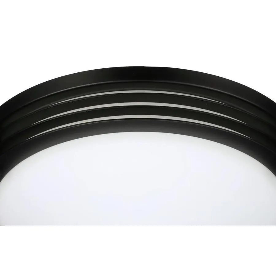Good Earth Lighting Majestic 11-in Matte Black Modern/Contemporary LED Flush Mount Light ENERGY STAR, photo 6 of 7