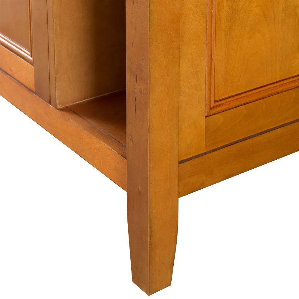 Exhibit 48 in. W Bath Vanity Cabinet Only in Rich Cinnamon, photo 3 of 12