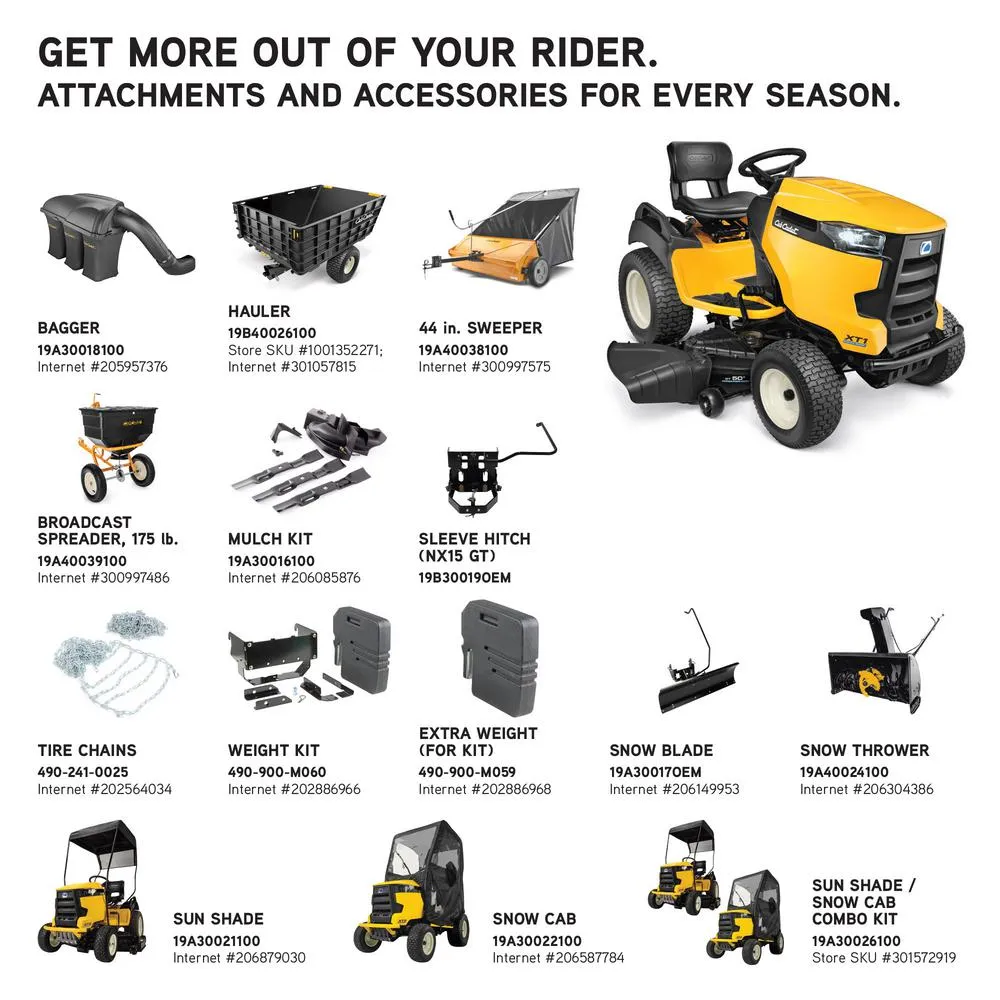 Cub Cadet XT1 Enduro GT 50 in. 25 HP V-Twin Kohler Gas Hydrostatic Front Engine Garden Tractor, photo 2 of 8