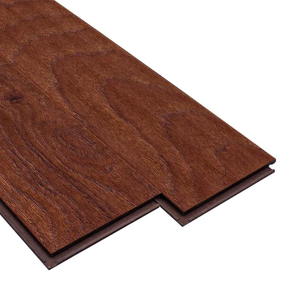 allen + roth Nutmeg Hickory 3/8-in T x 5-in W Handsculpted Engineered Hardwood Flooring ( 32.29-sq ft / Carton ), photo 7 of 8