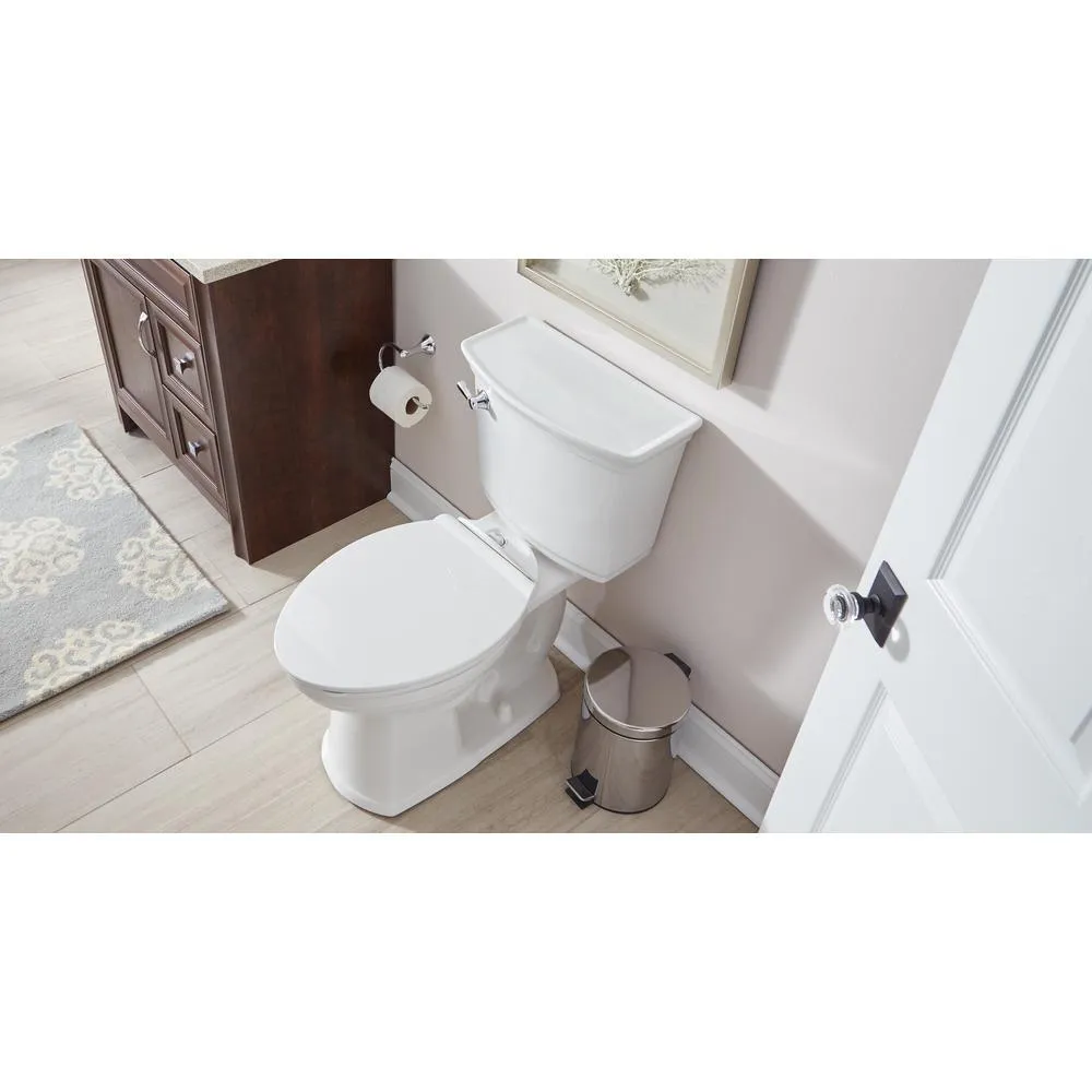 VorMax Plus Tall Height 2-Piece 1.28 GPF Single Flush Elongated Toilet in White with Slow Close Seat, photo 11 of 11