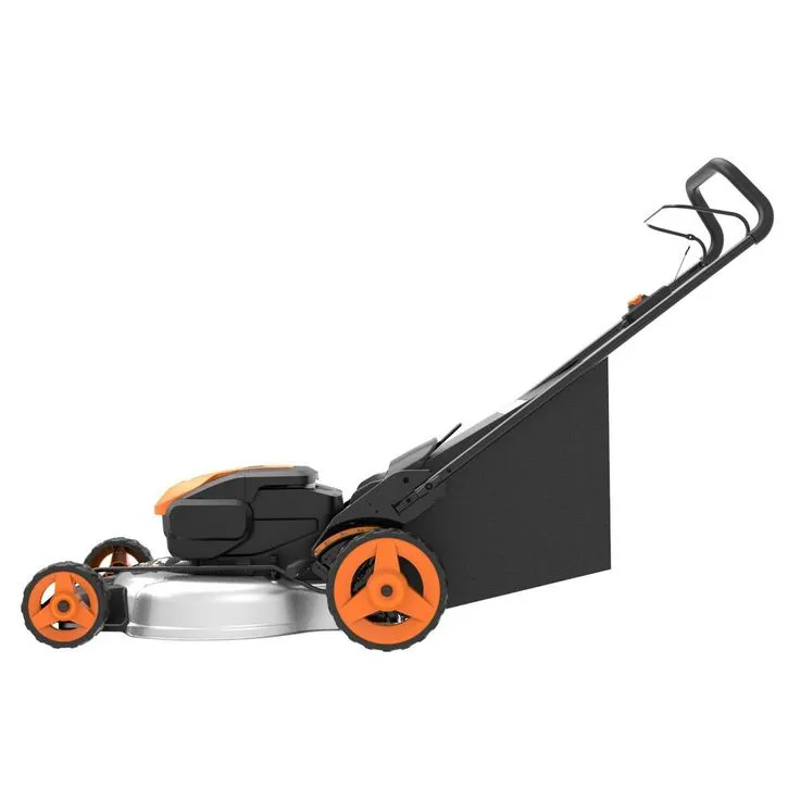 Worx POWER SHARE 40-Volt Li-ION Battery 20" 5.0Ah Push Mower w/ Mulching and Side Discharge Capabilities Walk Behind, photo 7 of 10