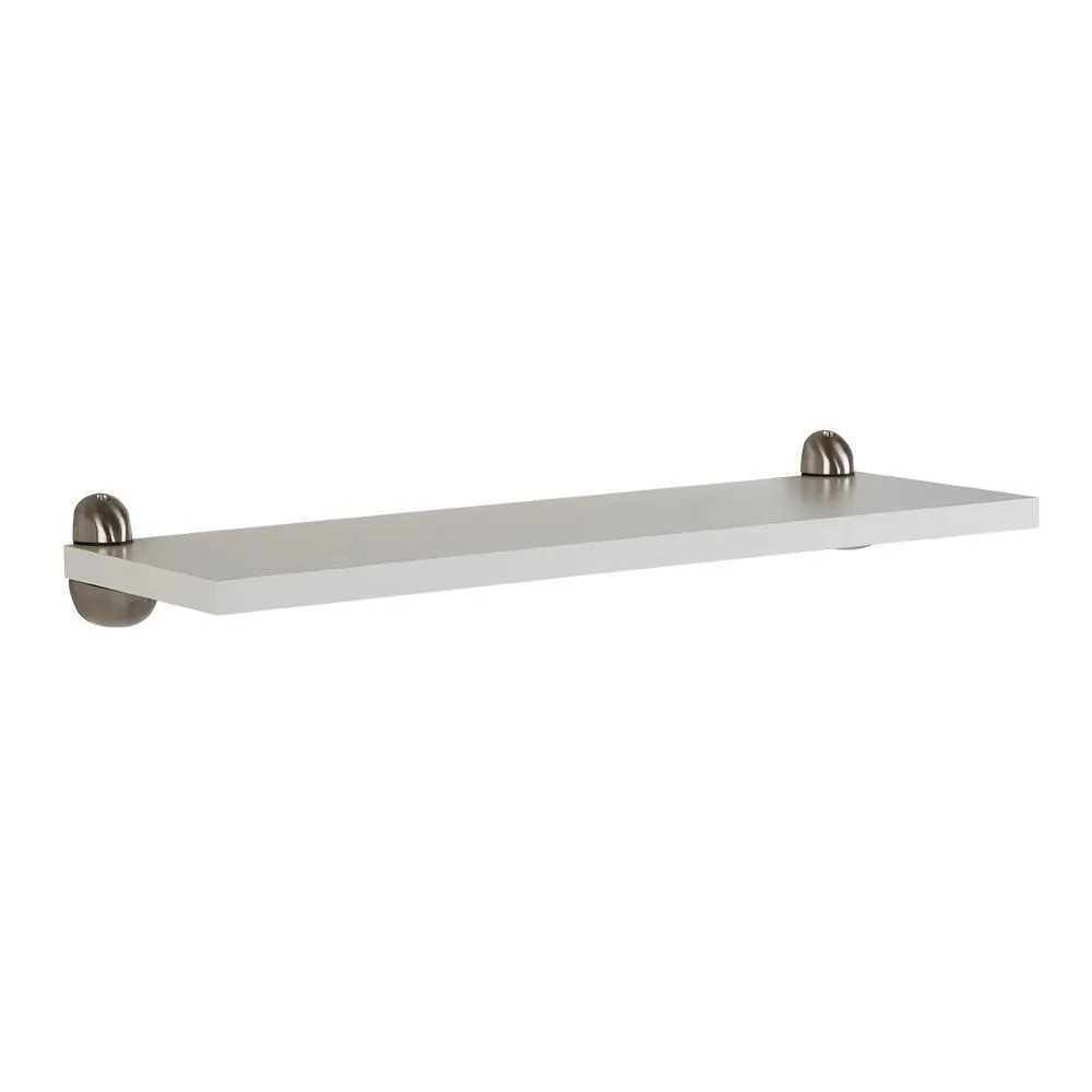 Benton Collection 30 in. W x 1 in. H x 10 in. D Floating Shelf in White, photo 2 of 5