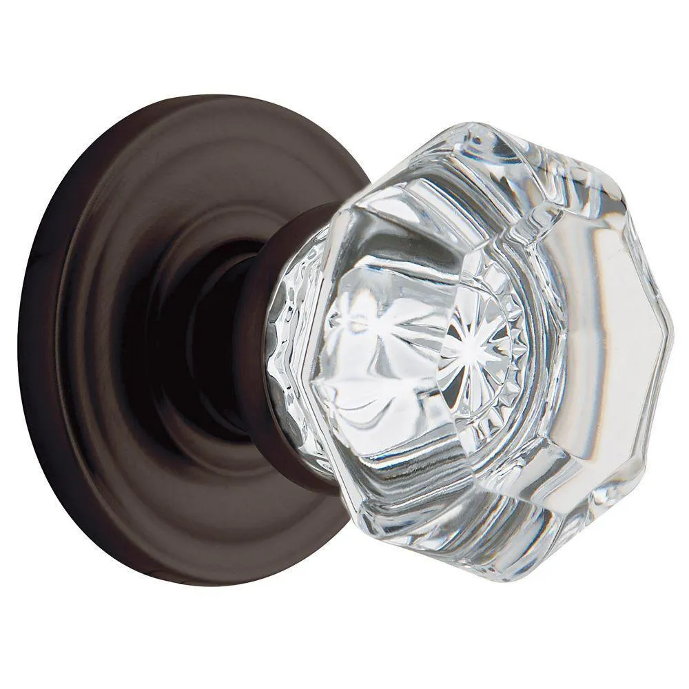 Filmore Satin Nickel Hall/Closet Crystal Door Knob, photo 5 of 8