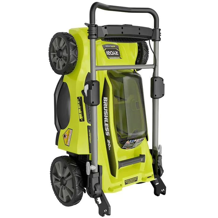 RYOBI 20 in. 40-Volt Brushless Lithium-Ion Cordless Battery Walk Behind Push Lawn Mower two 6.0 AhBatteries & Charger Included, photo 3 of 7