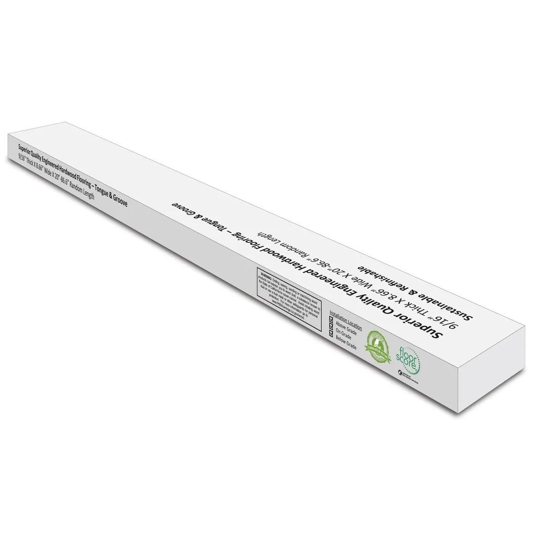 Element Flooring Tanglewood Chakra Hickory 9/16-in T x 8-33/50-in W Water Resistant Wirebrushed Engineered Hardwood Flooring ( 31.25-sq ft / Carton ), photo 12 of 14