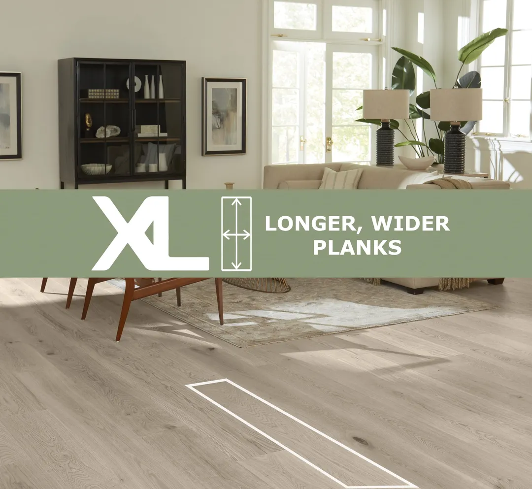 Element Flooring Irving Park Roman Sand European white oak 9/16-in T x 8-33/50-in W Water Resistant Wirebrushed Engineered Hardwood Flooring ( 31.25-sq ft / Carton ), photo 2 of 13