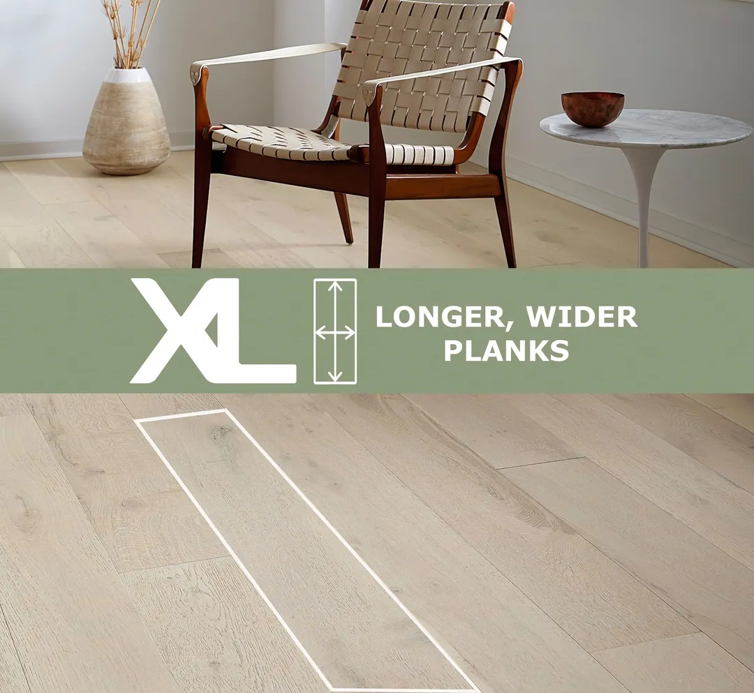 Element Flooring Sahara Evening White European white oak 1/2-in T x 7-1/2-in W Water Resistant Wirebrushed Engineered Hardwood Flooring ( 31.09-sq ft / Carton ), photo 2 of 14