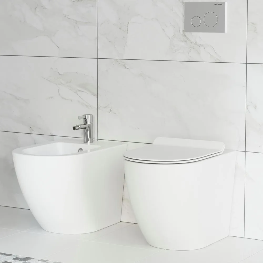Swiss Madison St. Tropez Elongated Toilet Bowl Only in Glossy White, photo 2 of 14