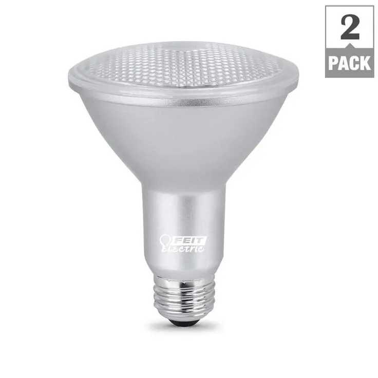 Feit Electric 75-Watt Equivalent PAR30 Dimmable CEC Title 24 Compliant LED ENERGY STAR 90+ CRI Flood Light Bulb, Bright White (2-Pack), photo 2 of 8