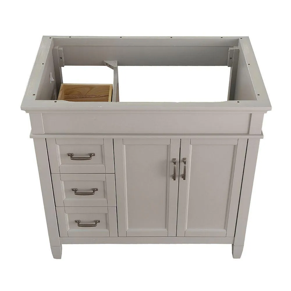 Ashburn 36 in. W x 21.75 in. D Vanity Cabinet in Grey, photo 4 of 25