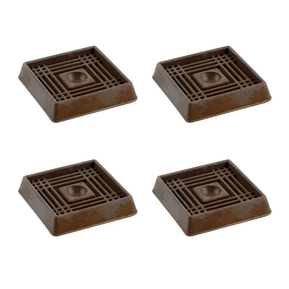 Shepherd 2 in. Brown Smooth Rubber Furniture Cups (4 per Pack), photo 2 of 2
