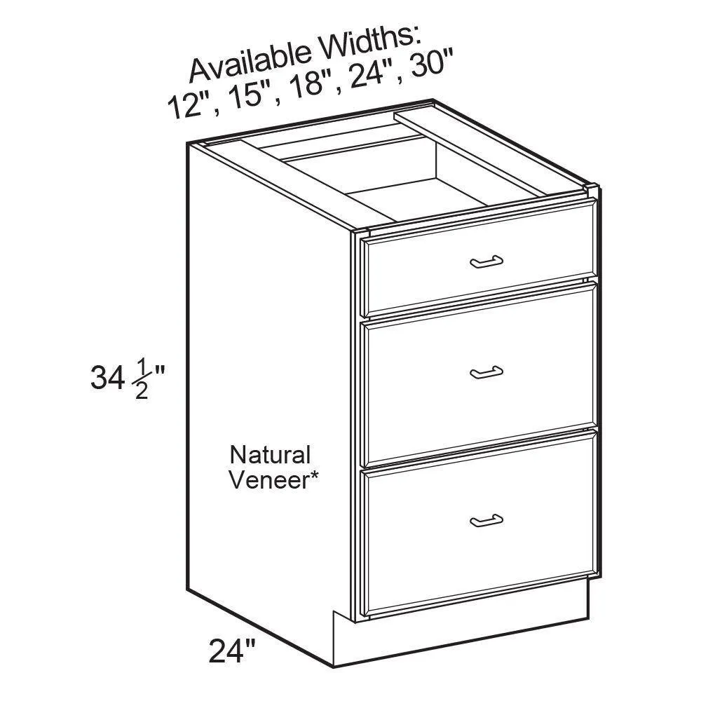 Vesper White Shaker Assembled Plywood 30 in. x 34.5 in. x 24 in. Base Drawer Kitchen Cabinet with Soft Close, photo 2 of 12