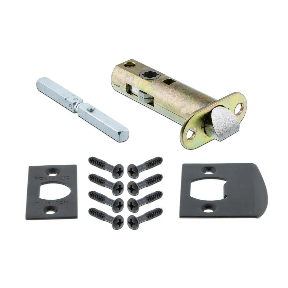 New York Plate 2-3/8 in. Backset Oil-Rubbed Bronze Passage Hall/Closet New York Door Knob, photo 5 of 14