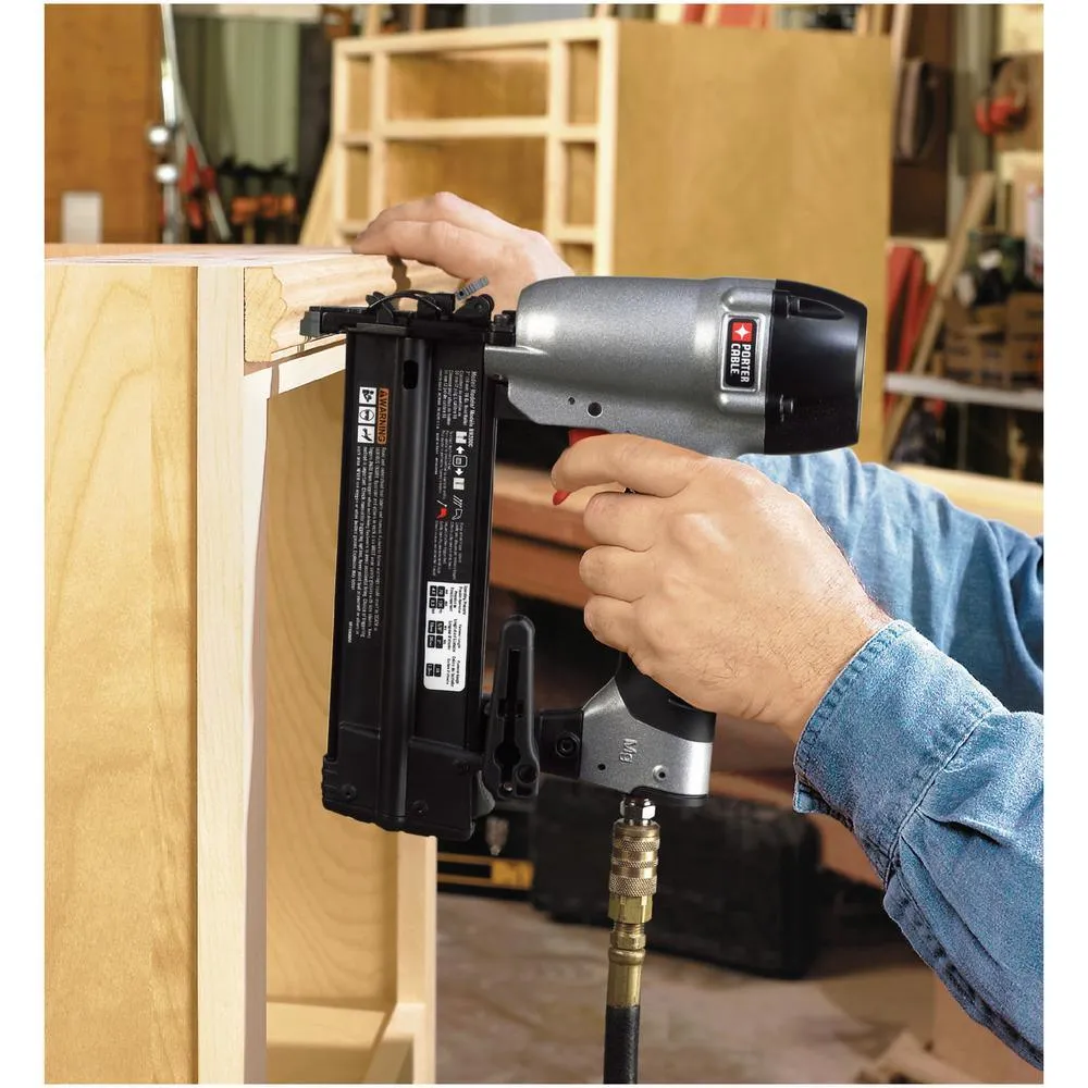 PORTER-CABLE 18-Gauge Pneumatic Brad Nailer Kit with Bonus 23-Gauge 1-3/8 in. Pin Nailer, photo 11 of 15
