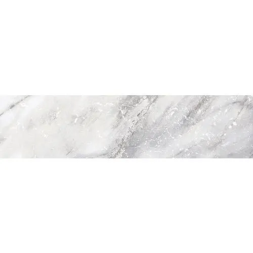 Style Selections Sovereign Stone Pearl Porcelain Marble Bullnose Tile (3-in x 12-in), photo 3 of 4