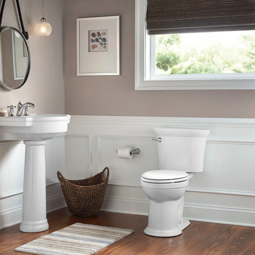 American Standard Esteem VorMax White WaterSense Elongated Chair Height 2-Piece Toilet, 12-in Rough-In (ADA Compliant), photo 11 of 14