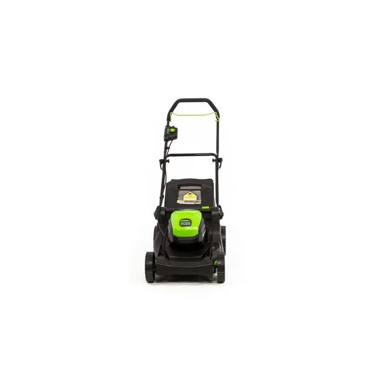 Greenworks PRO 17 in. 60-Volt Lawn Mower with 4 Ah Lithium Ion Battery and Charger LMC415, photo 2 of 9