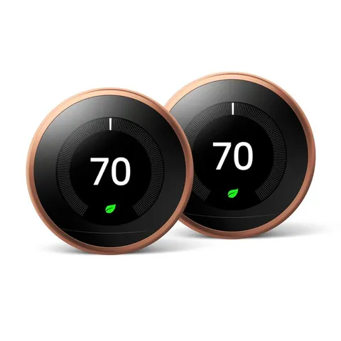 Nest Learning Thermostat 3rd Gen in Copper (2-Pack)