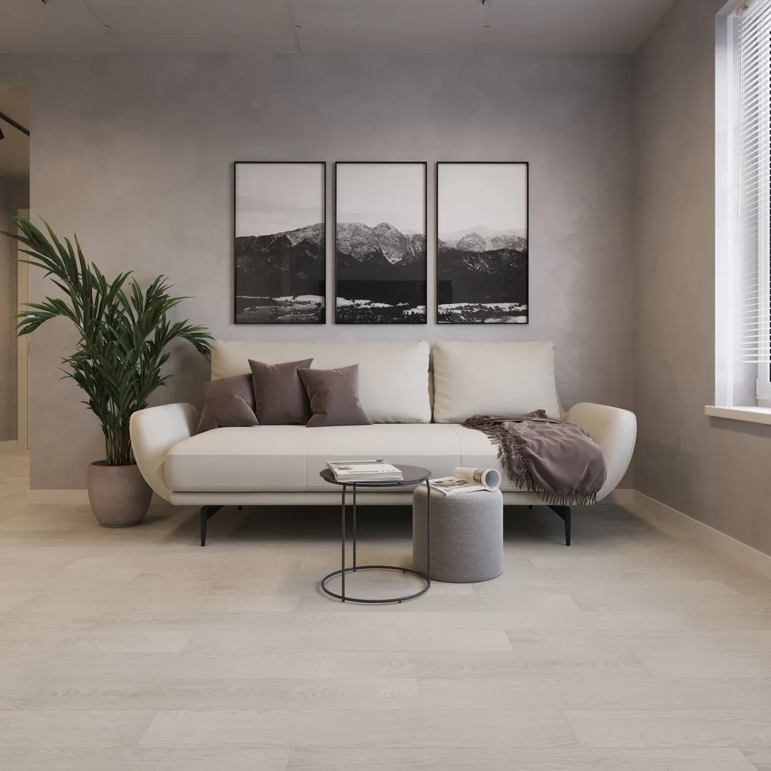 Lucida USA Wood Chalk 12-mil x 6-in W Waterproof Wood look Luxury Vinyl Tile Flooring ( 54-sq ft Carton ), photo 3 of 5