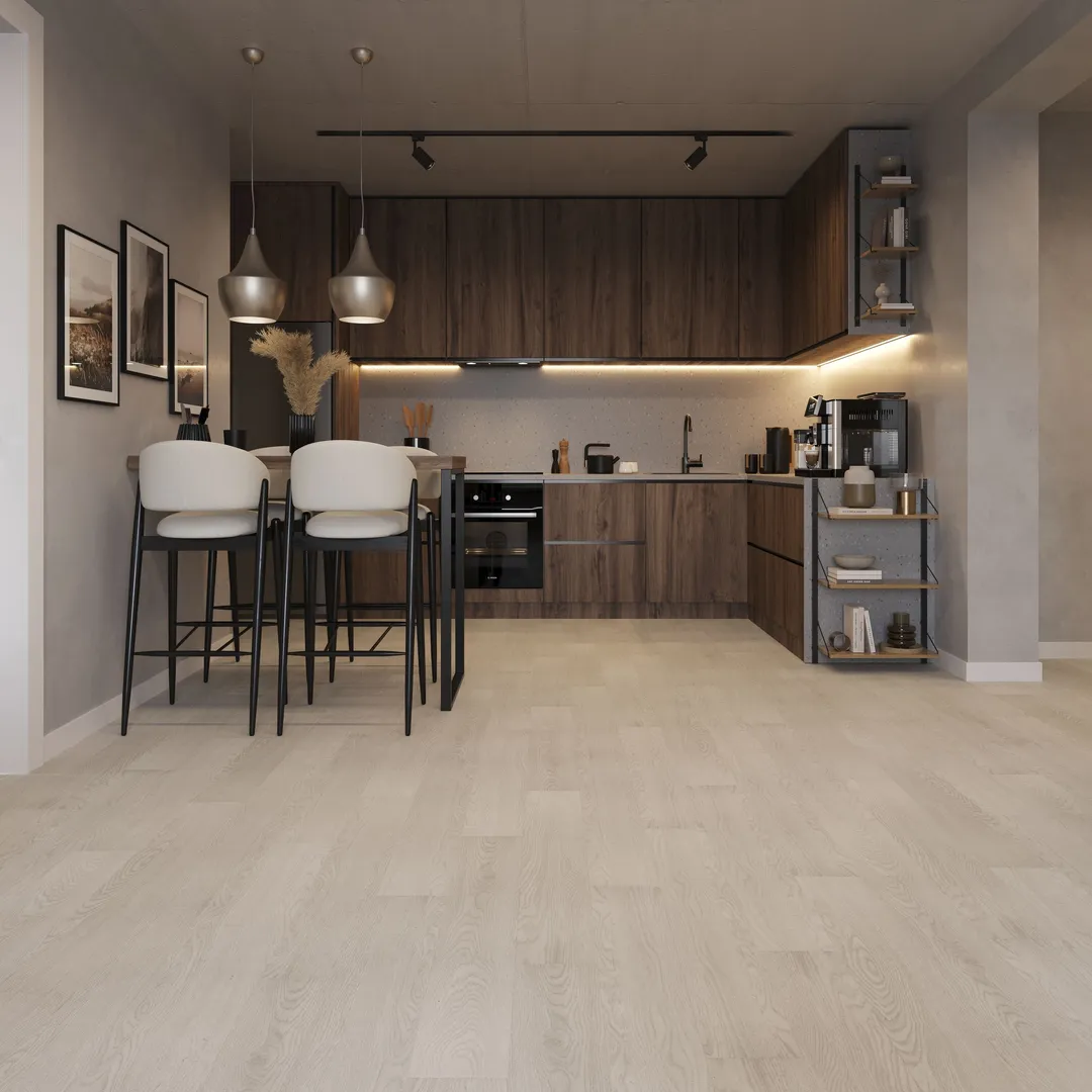 Lucida USA Wood Chalk 12-mil x 6-in W Waterproof Wood look Luxury Vinyl Tile Flooring ( 54-sq ft Carton ), photo 2 of 5