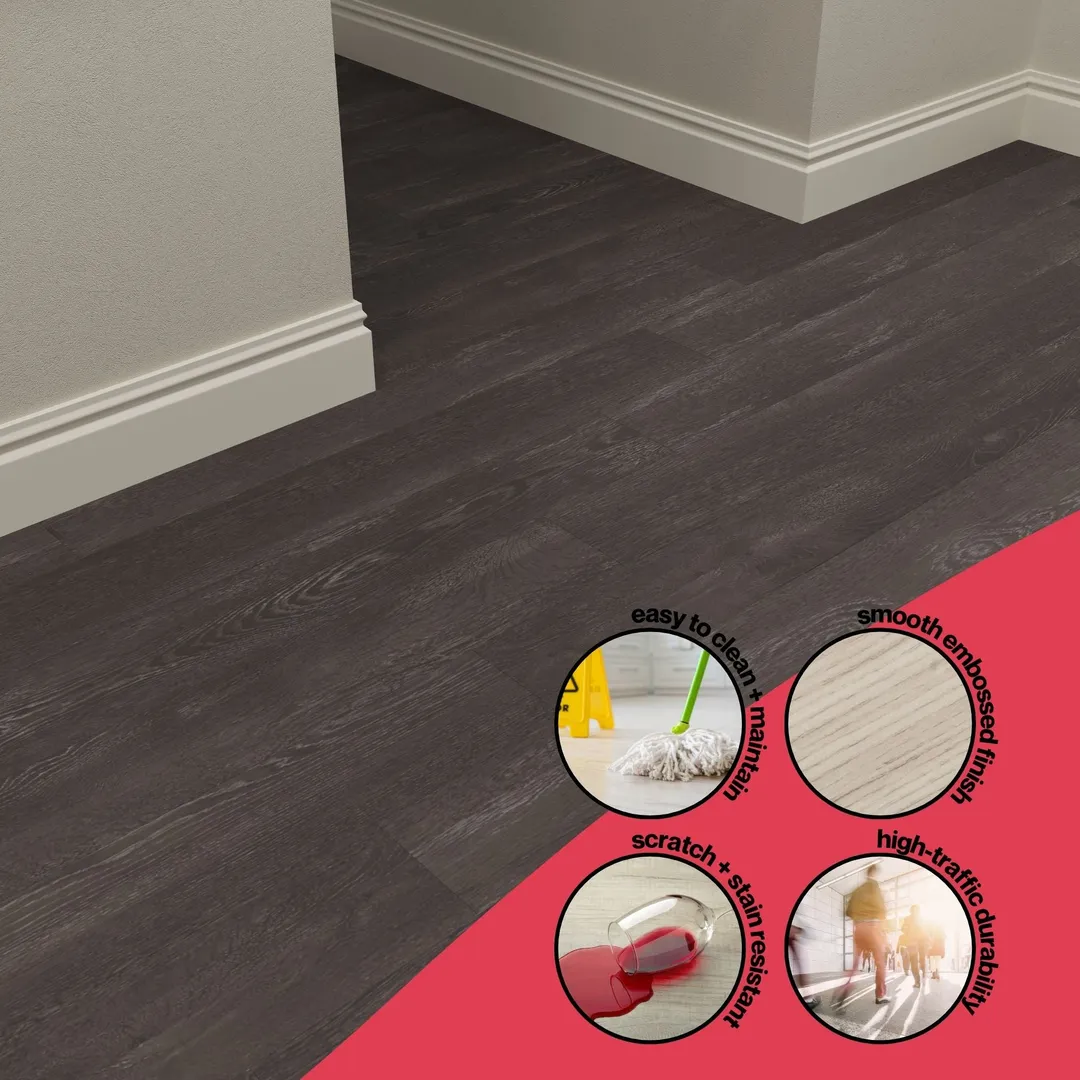 Lucida USA VistaLuxe 20-mil 6-in W x 6-in L Waterproof Glue down Vinyl Tile, photo 32 of 32