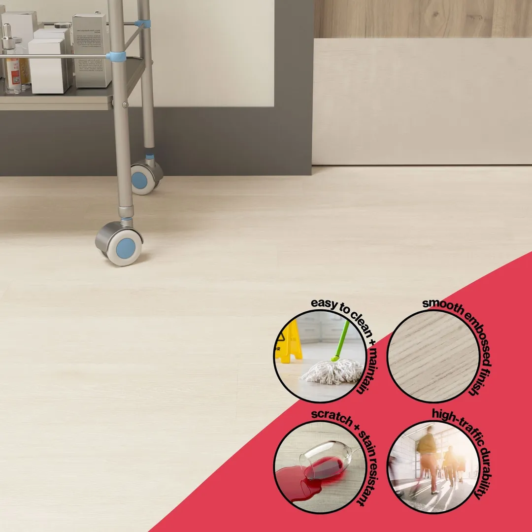 Lucida USA VistaLuxe 20-mil 6-in W x 6-in L Waterproof Glue down Vinyl Tile, photo 4 of 32