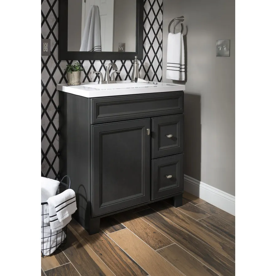 Diamond FreshFit Goslin 30-in Storm Bathroom Vanity Cabinet, photo 3 of 14
