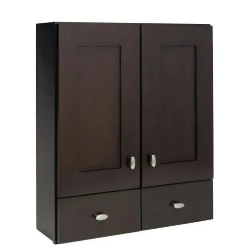 Diamond FreshFit Palencia 25-in W x 29-in H x 8.25-in D Espresso Bathroom Wall Cabinet, photo 10 of 10