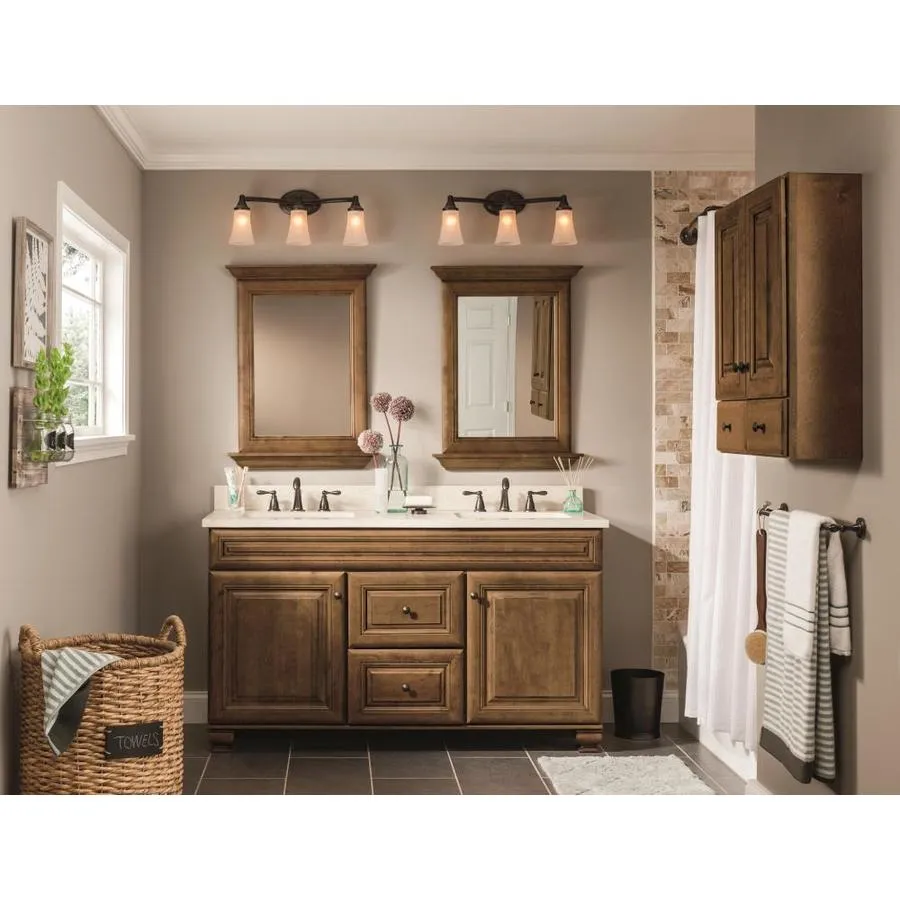 Diamond FreshFit Ballantyne 60-in Mocha with Ebony Glaze Bathroom Vanity Cabinet, photo 2 of 11