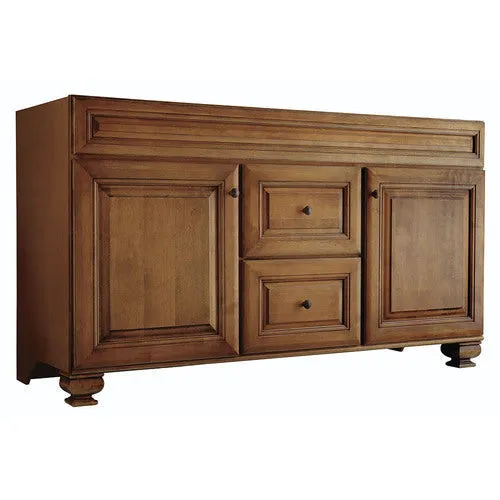 Diamond FreshFit Ballantyne 60-in Mocha with Ebony Glaze Bathroom Vanity Cabinet, photo 10 of 11