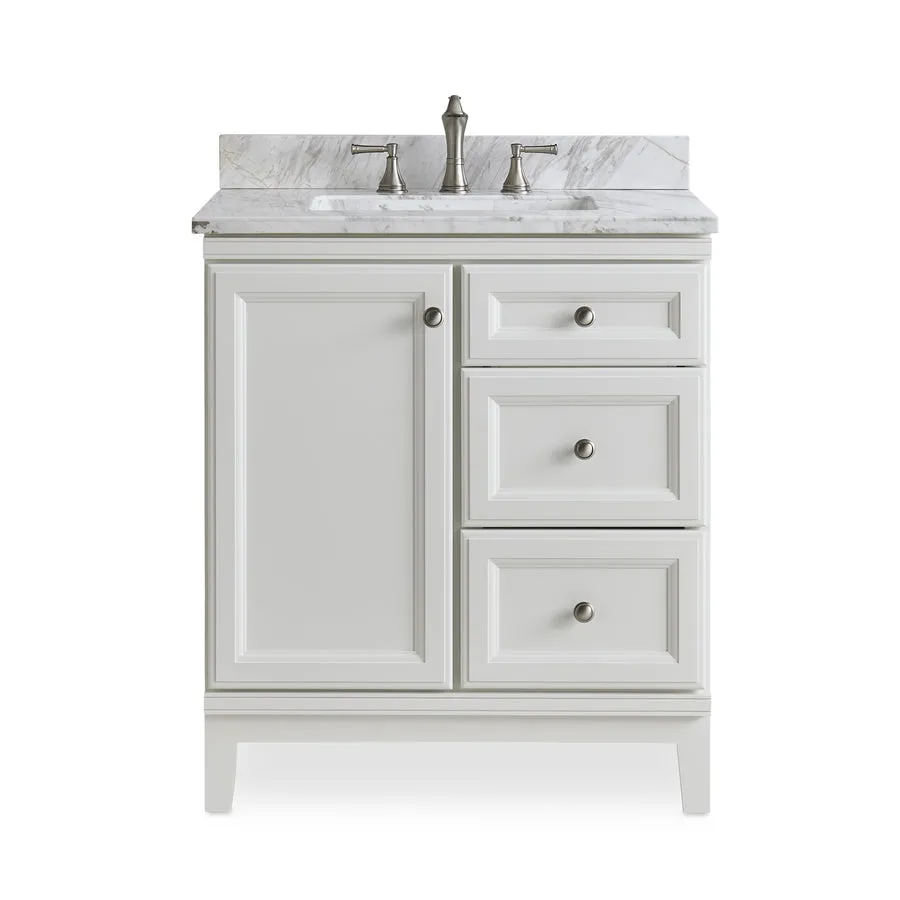 Diamond FreshFit Calhoun 30-in Cloud Gray Bathroom Vanity Cabinet, photo 15 of 15