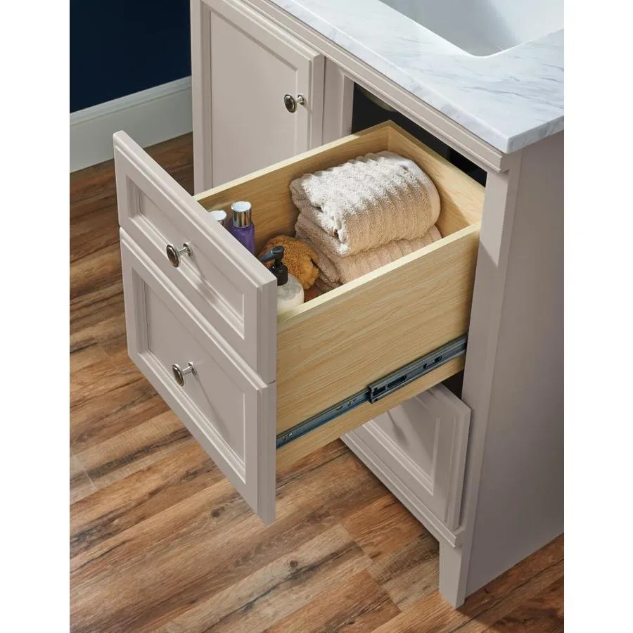 Diamond FreshFit Calhoun 30-in Cloud Gray Bathroom Vanity Cabinet, photo 9 of 15