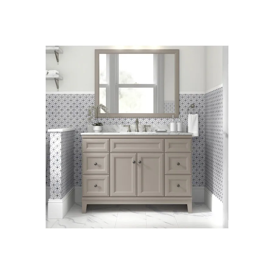 Diamond FreshFit Calhoun 48-in Cloud Gray Bathroom Vanity Cabinet, photo 2 of 15