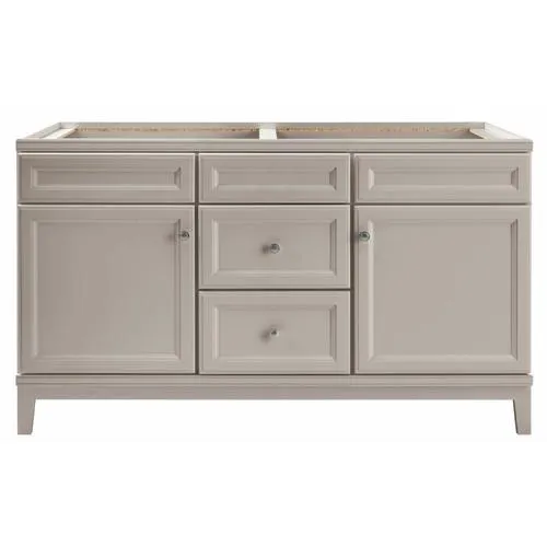 Diamond FreshFit Calhoun 60-in Cloud Gray Bathroom Vanity Cabinet, photo 11 of 14