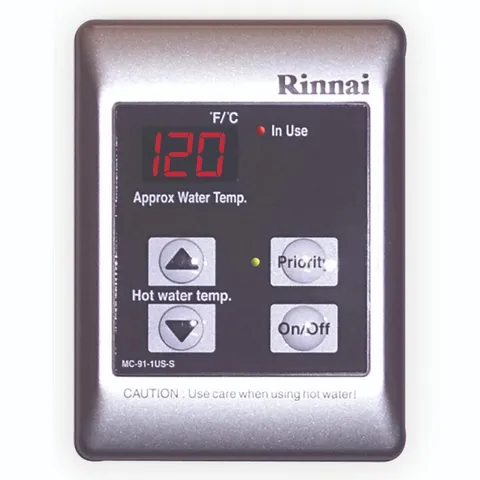 Temperature Controller for Tankless Water Heaters in Silver