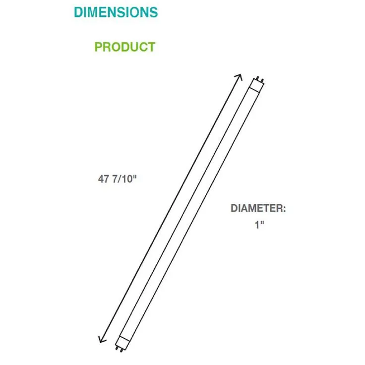 Simply Conserve 15-Watt 2200 Lumens 4 ft. Linear Plug and Play T8 LED Tube Light Bulb in 5000K (25-Pack), photo 2 of 3
